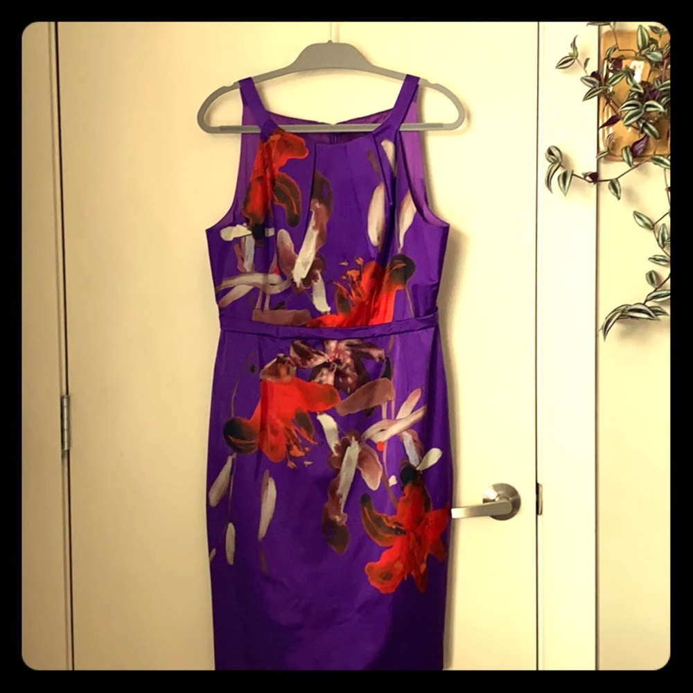 Elie Tahari Size 14 100% Silk Dress